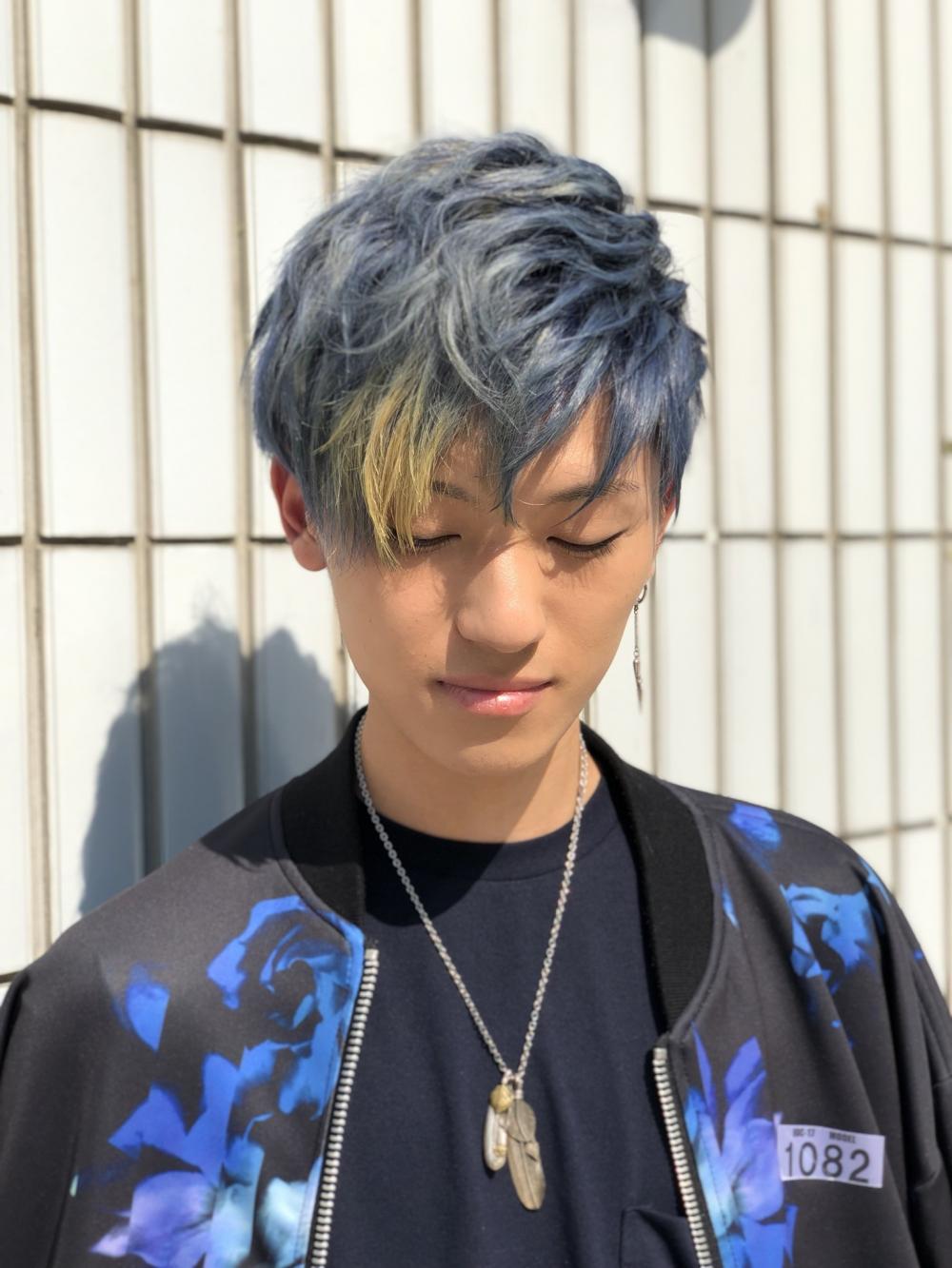 メンズ☆メッシュブルー
