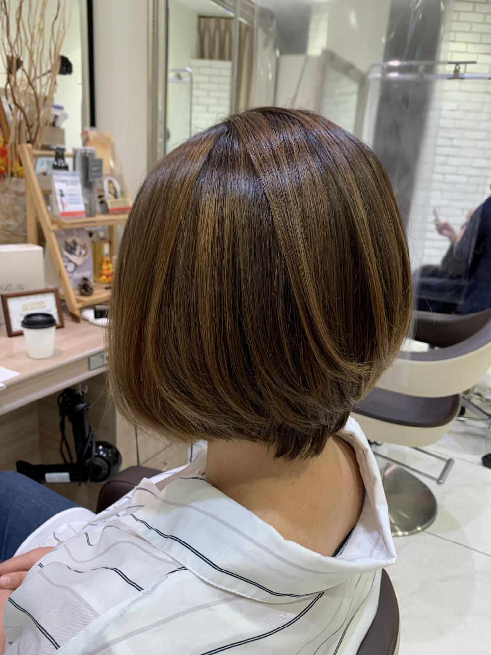 白髪ぼかし×エアータッチハイライト