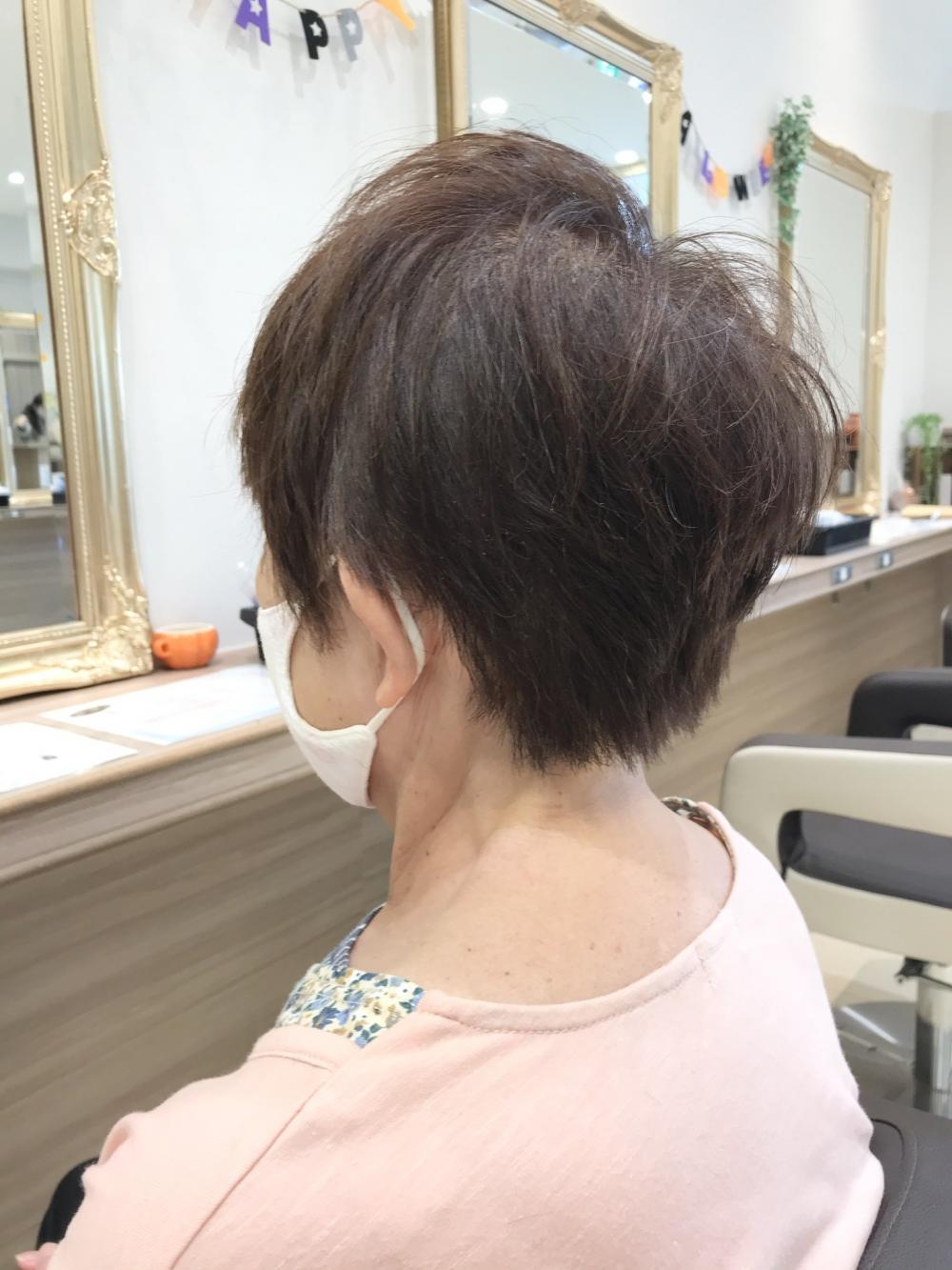 ショート×明るめの白髪染め｜サブ写真②