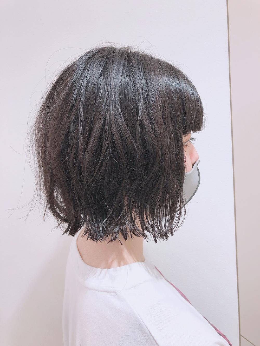 王道外ハネ切りっぱなしボブ｜サブ写真③