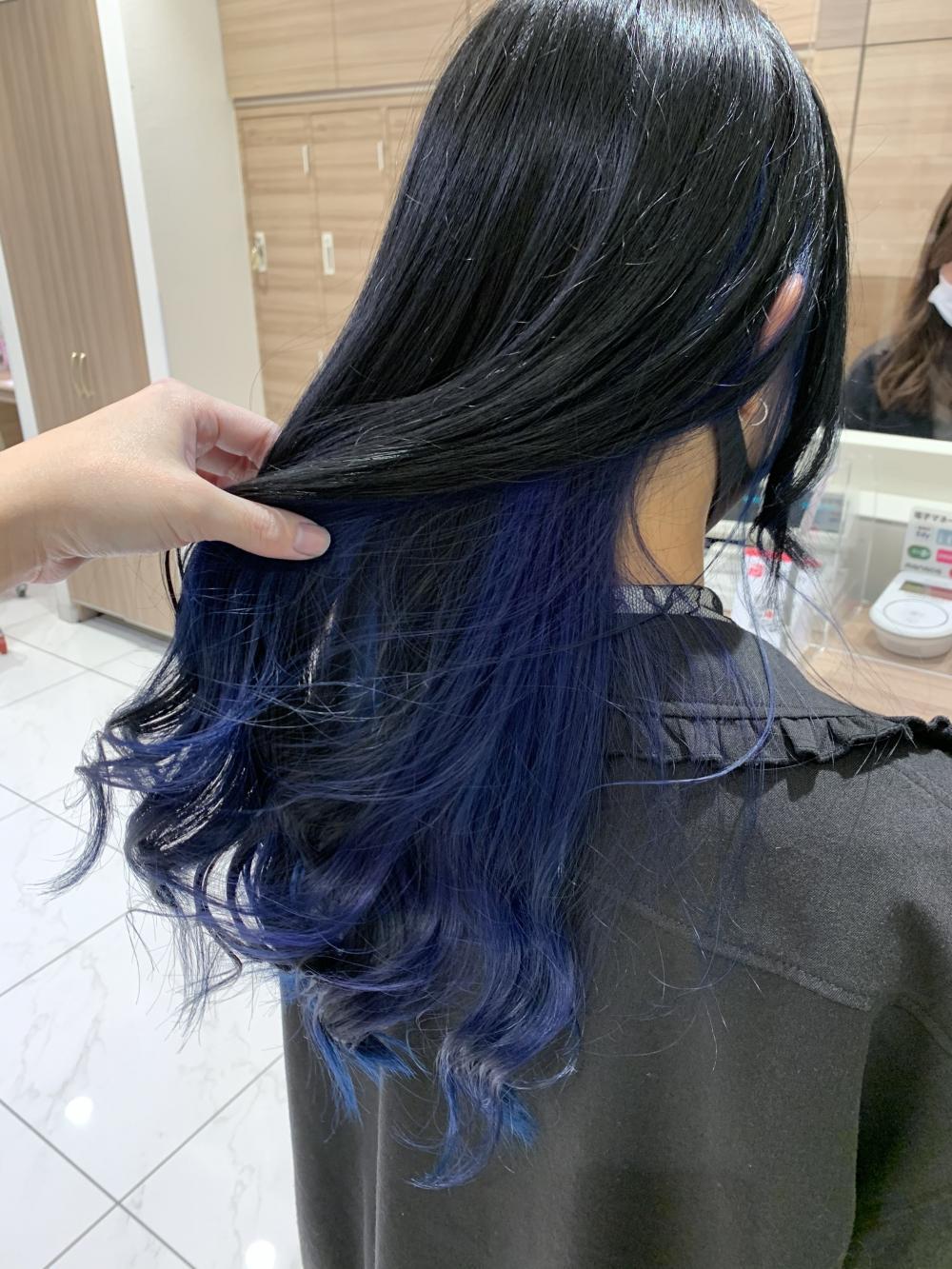 インナーカラー×ディープブルー｜サブ写真②