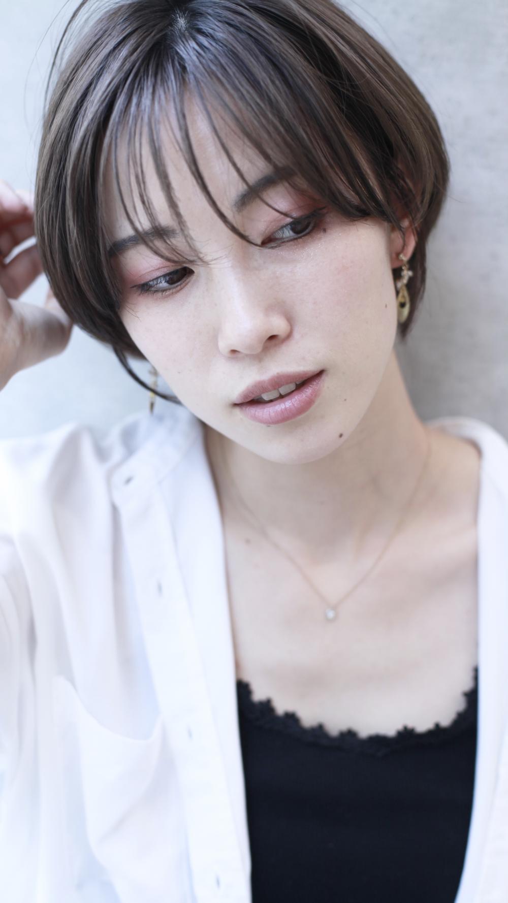 シースルーバング＆くびれショートボブ｜サブ写真③