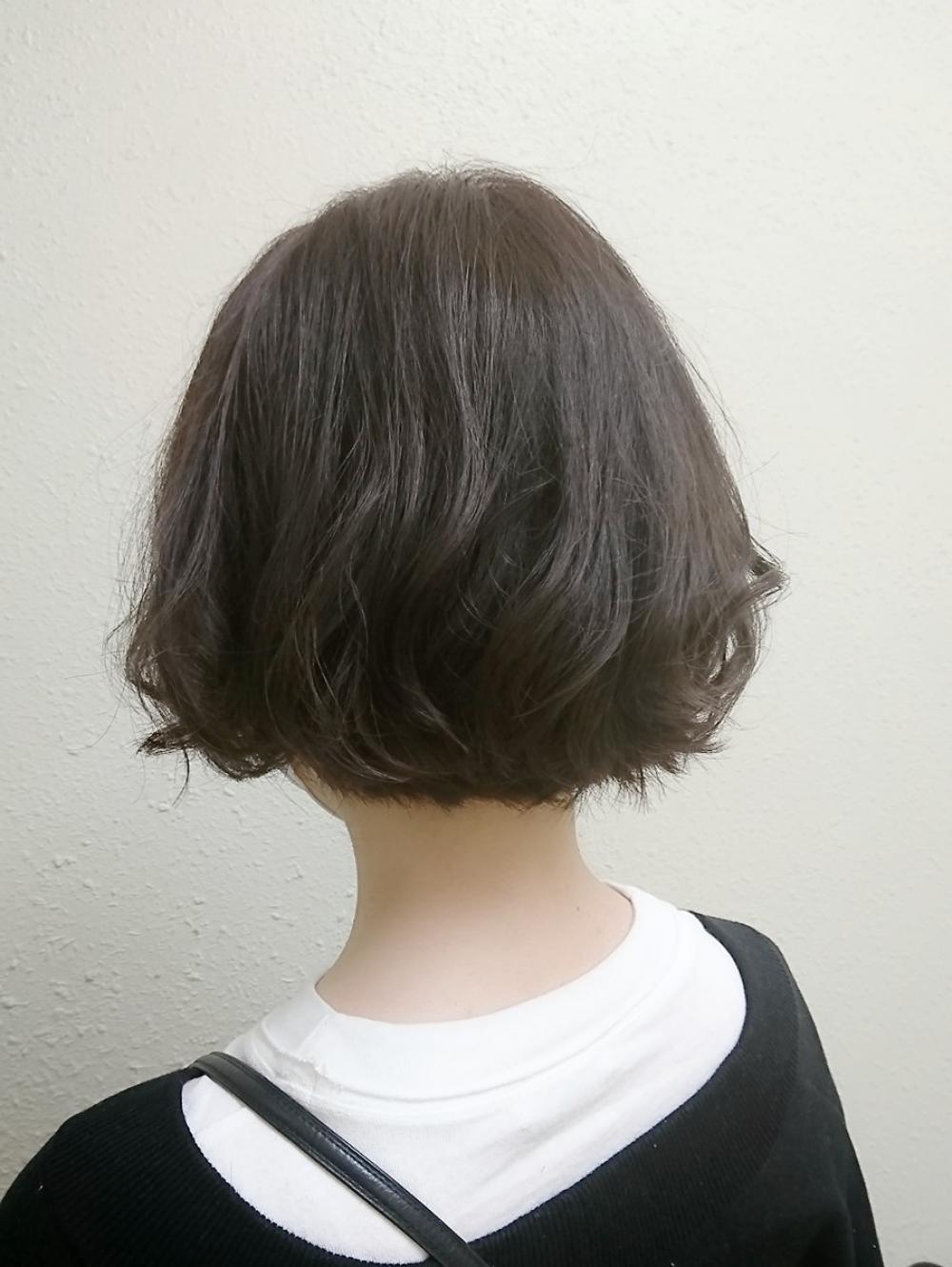 ✡優しめグレージュのマニッシュボブ✡