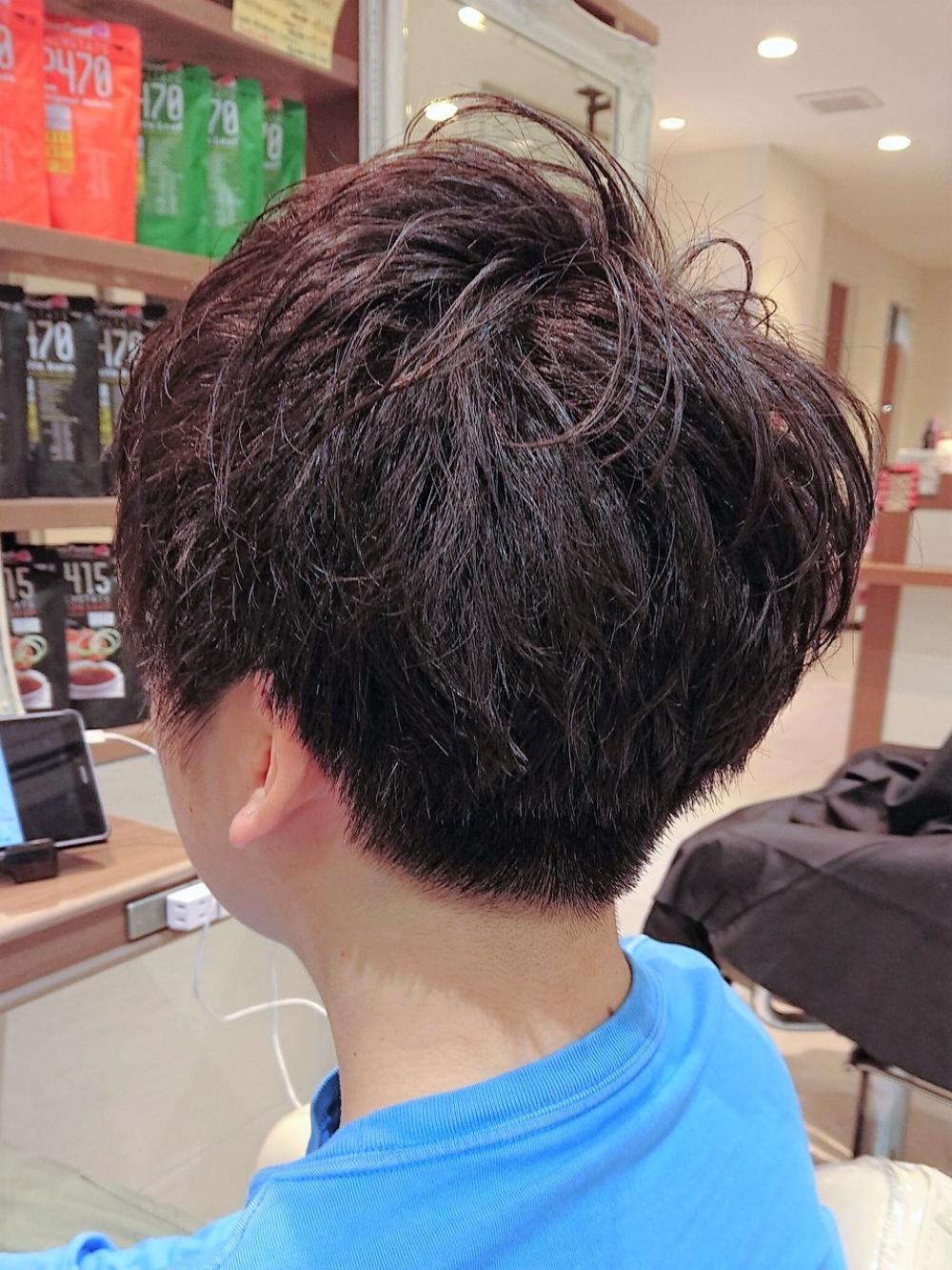 四角い頭を丸くする