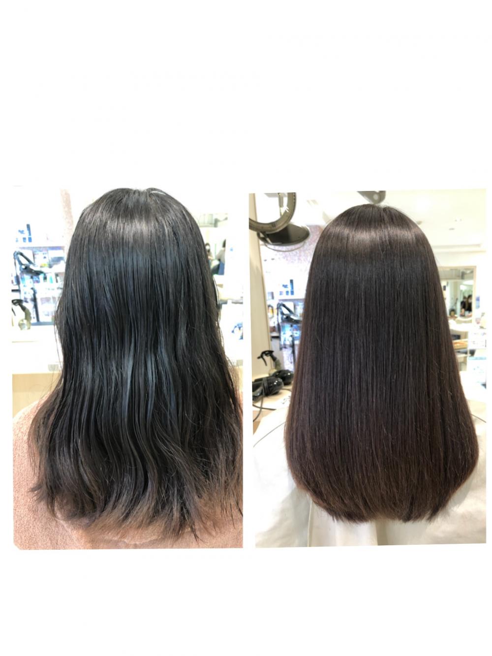 縮毛矯正before  after