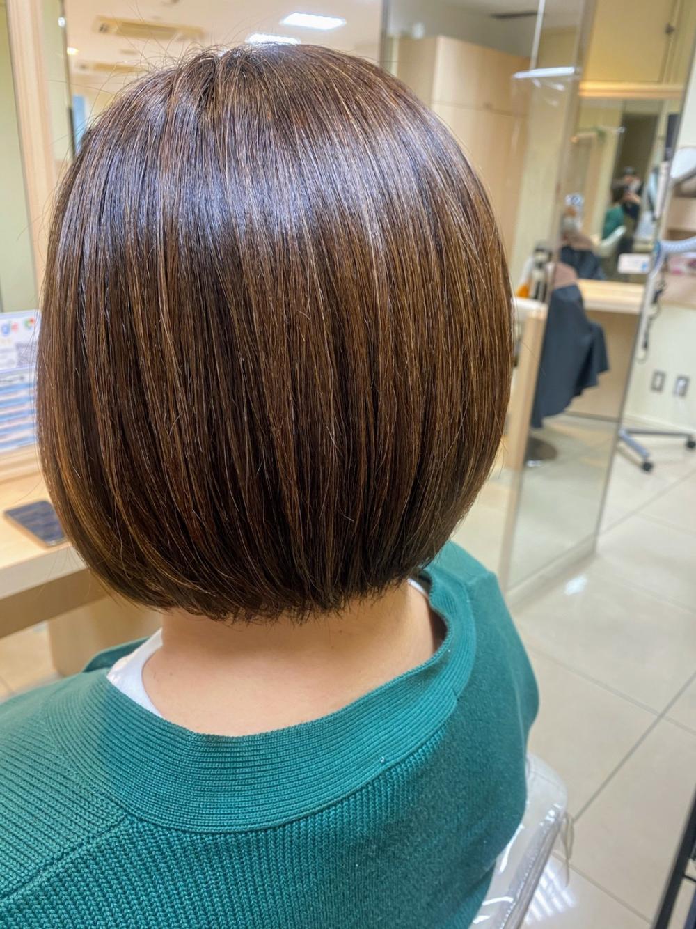 すっきりボブスタイル⌒*+.