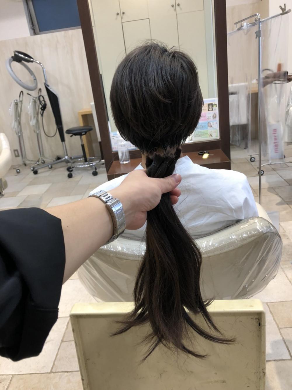 ヘアドネーションでバッサリカット｜サブ写真②