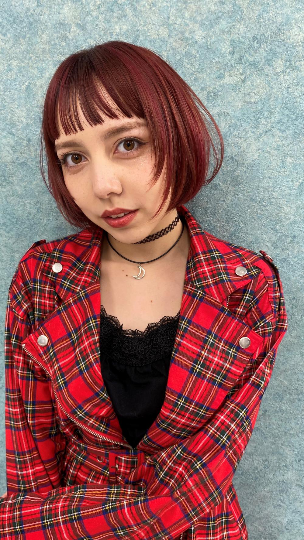 シャギーミニボブ