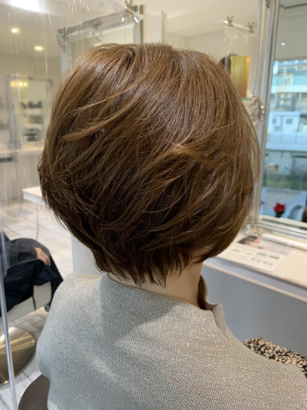 大人ショートボブ