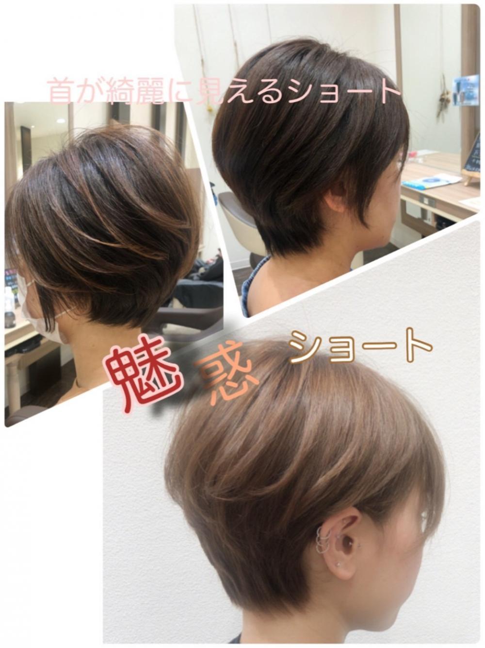 横顔美人ショート
