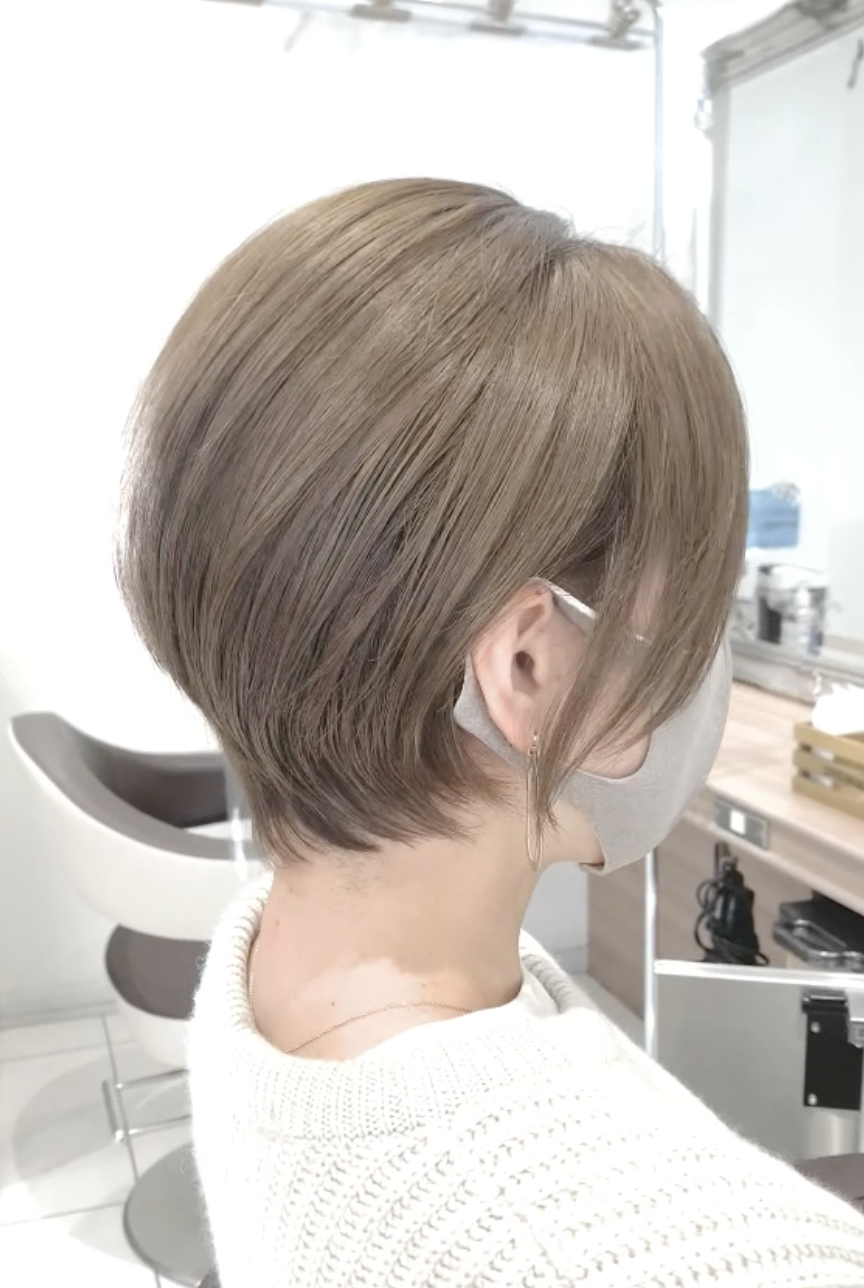 ミルクティーベージュショート