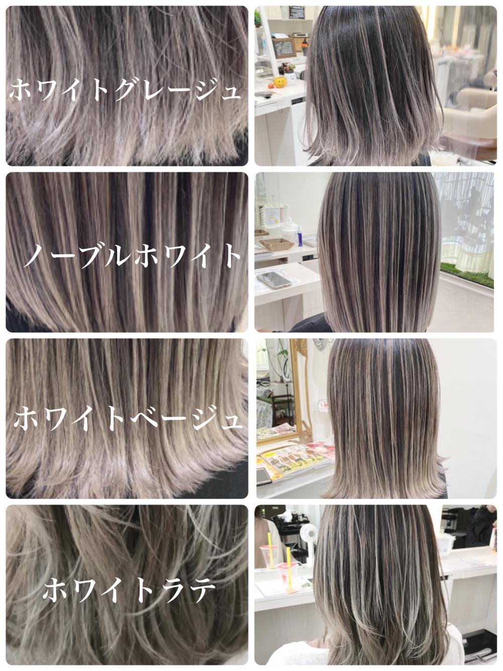 髪質改善バレイヤージュ　ベージュ系カタログ｜メイン写真