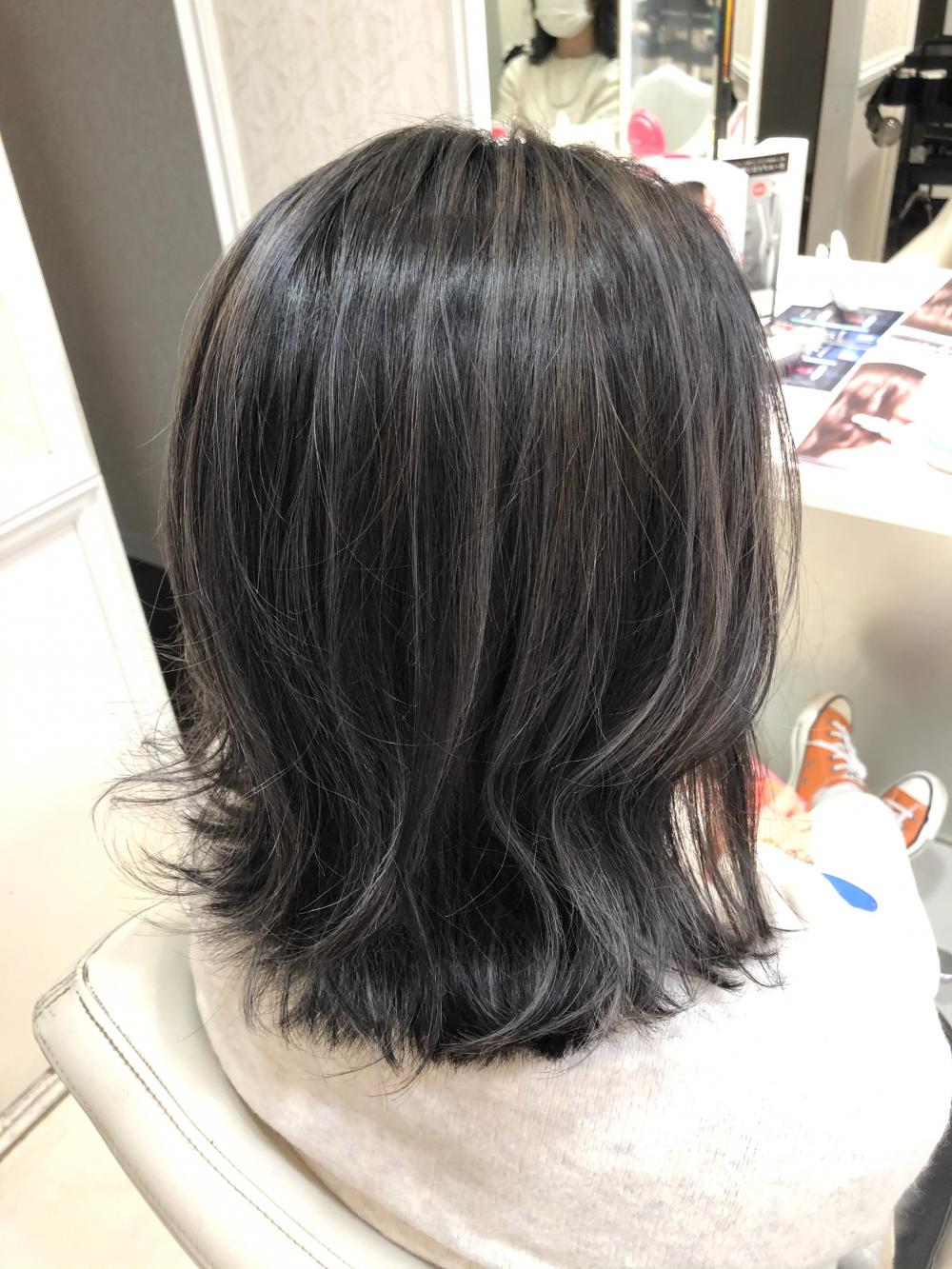 コントラストハイライト✖️グレージュ