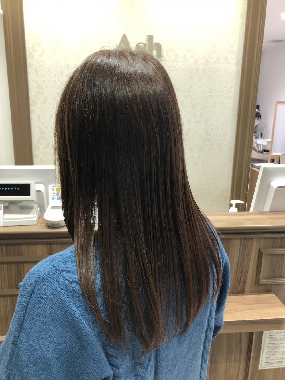 天使の輪がキラリ☆ツヤ髪ストレート