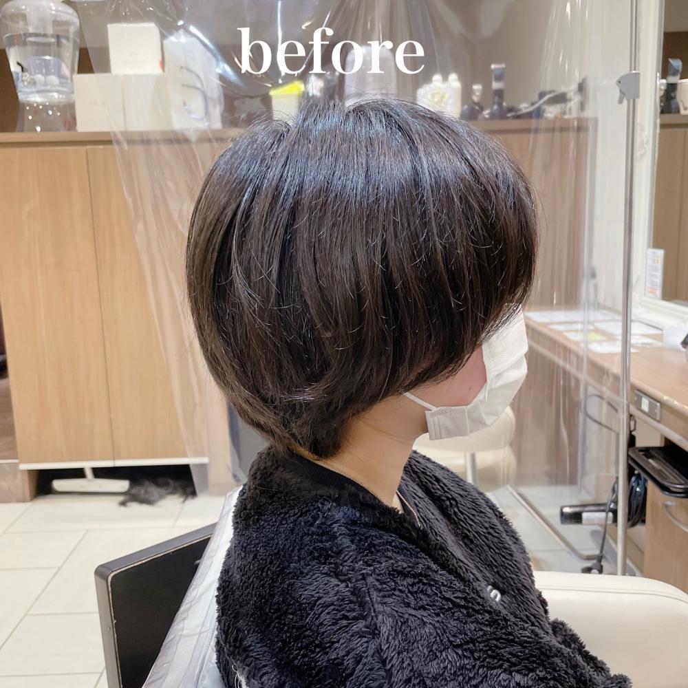 【骨格矯正カット】丸みショート｜サブ写真②