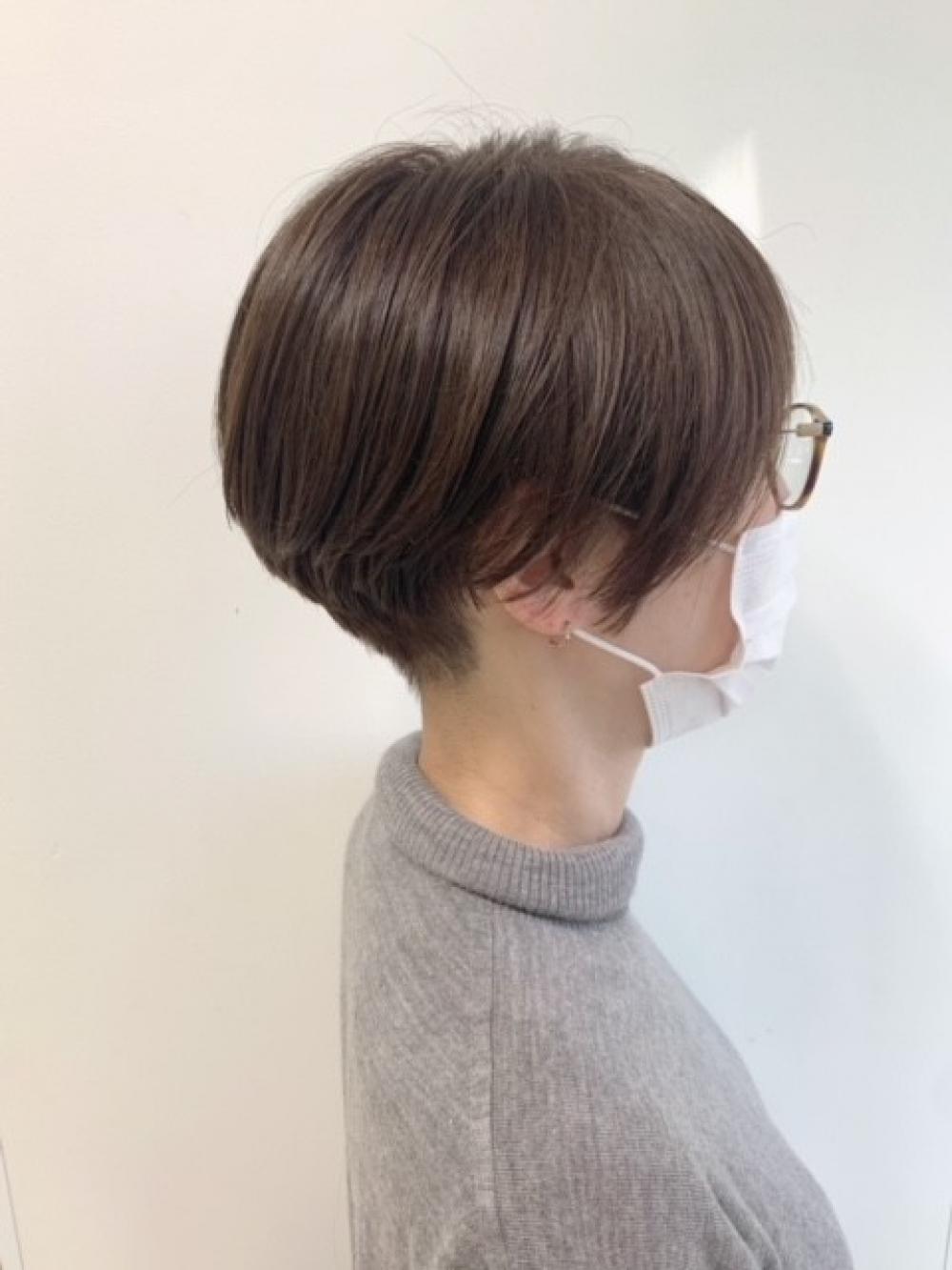 襟足刈り上げショート×アッシュブラウン｜サブ写真②