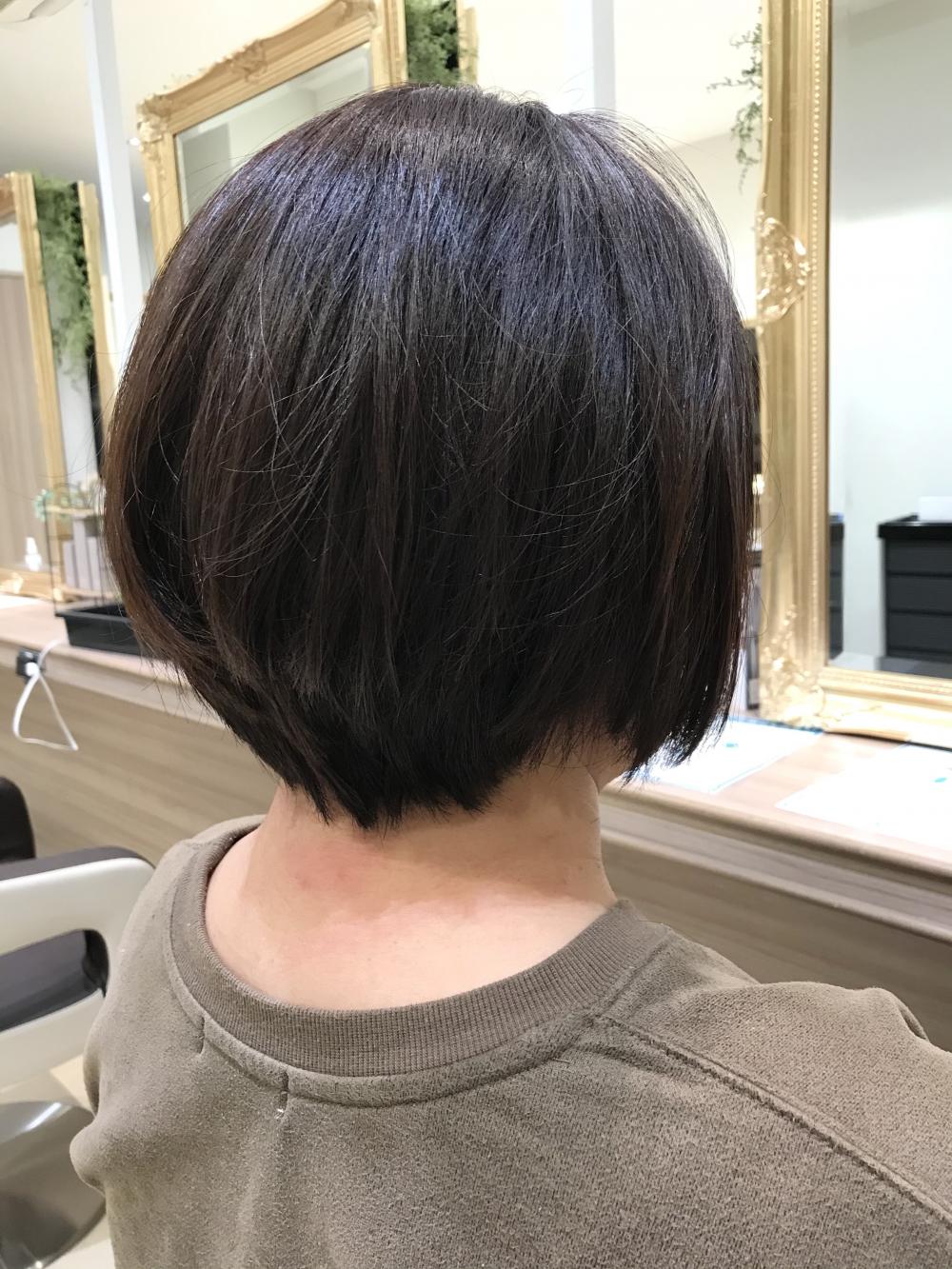 ショート×ナチュラル縮毛