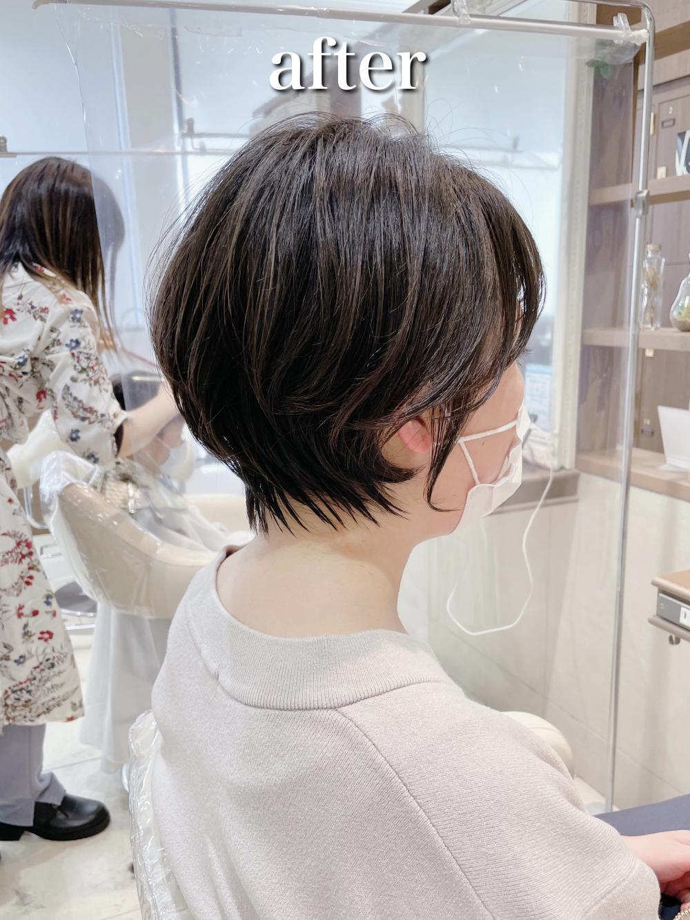 大人可愛い♡丸みショートボブ｜サブ写真③