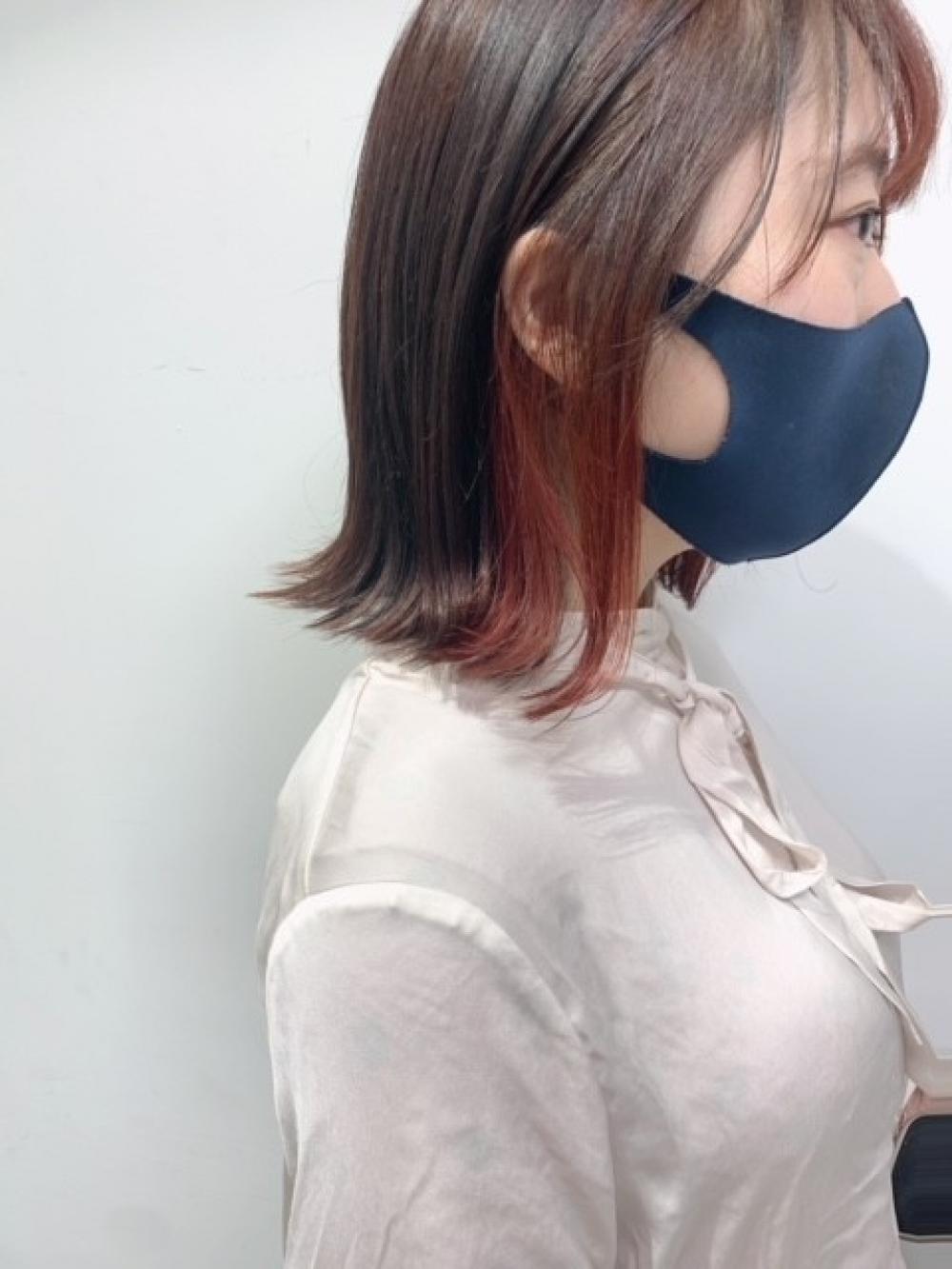 インナーカラー×ブラッドオレンジ