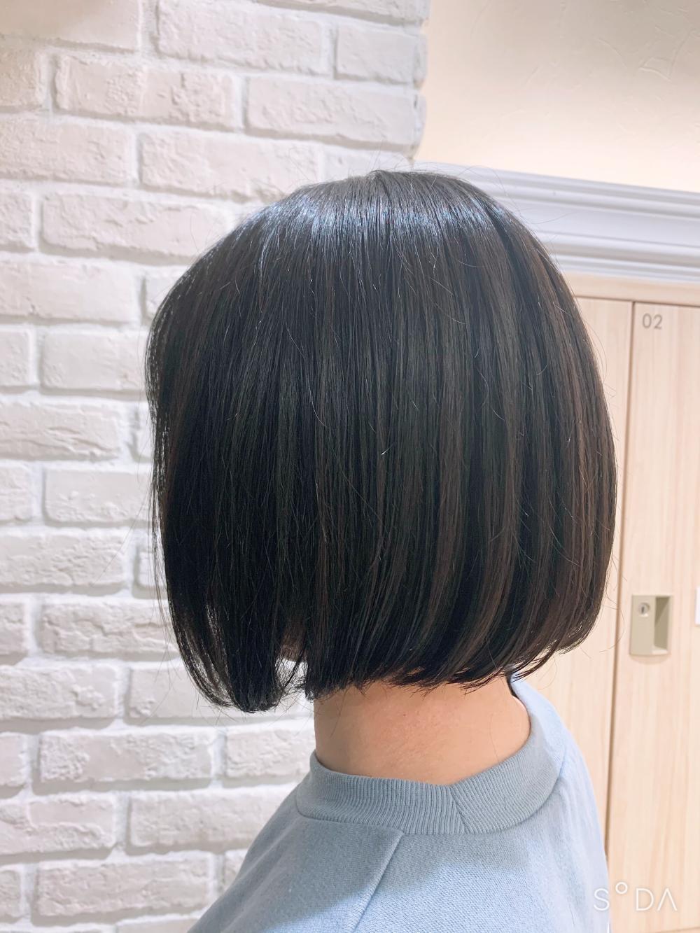 ぱっつんボブ