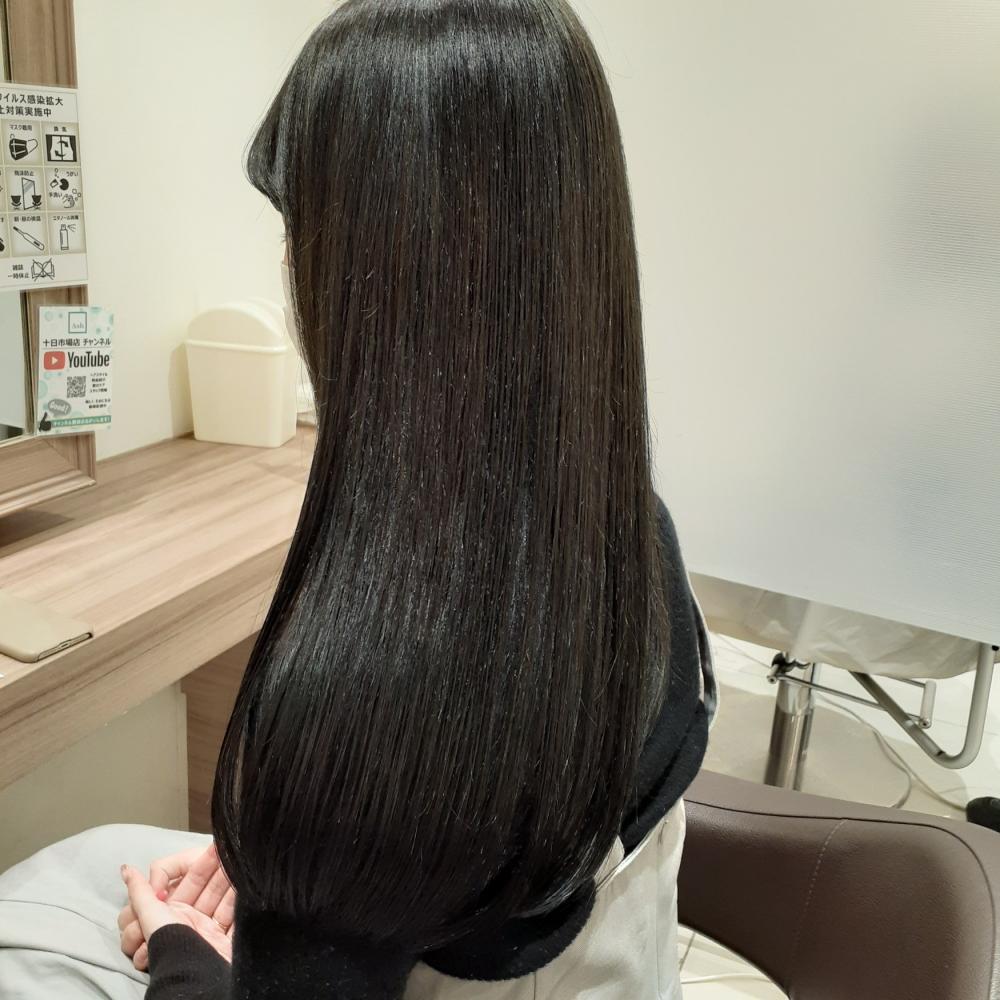 ツヤとダメージレス！髪質改善縮毛矯正｜サブ写真②