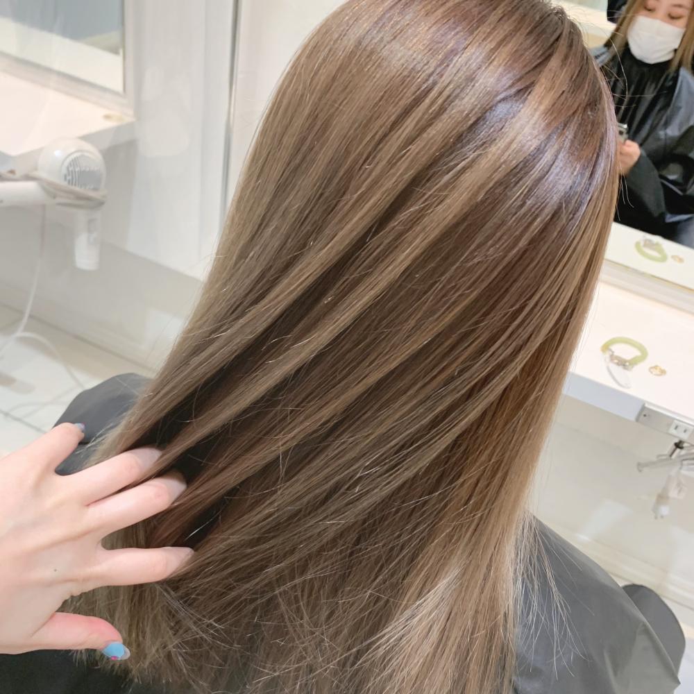 ＼ミルクティーベージュ×バレイヤージュカラー／｜サブ写真②
