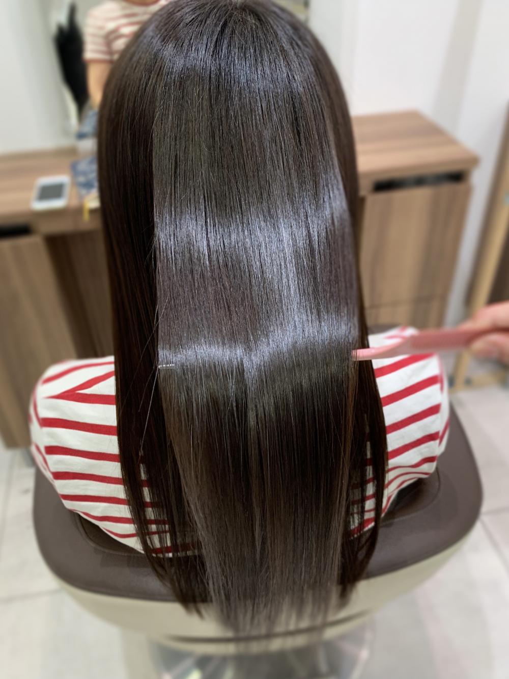 パサつき知らず、艶ストレート