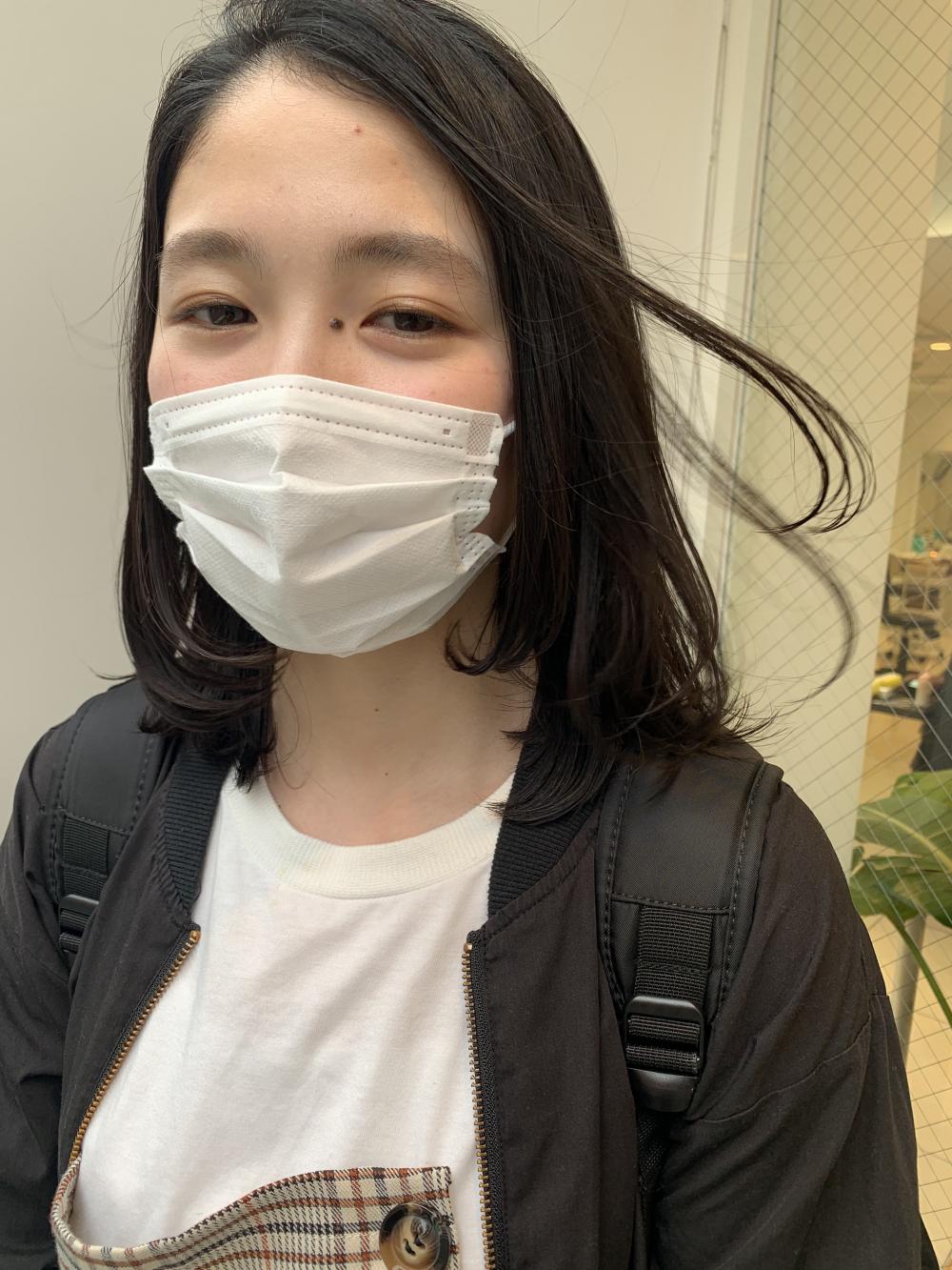 ナチュラルな可愛いセミディ