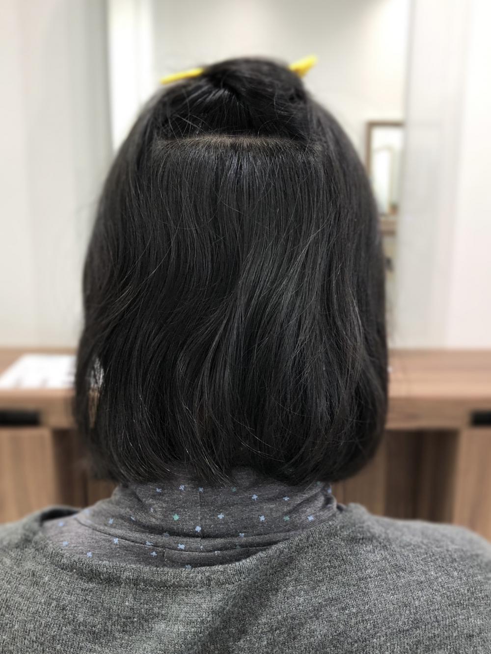 うねり髪から黒ツヤ髪へ｜サブ写真②