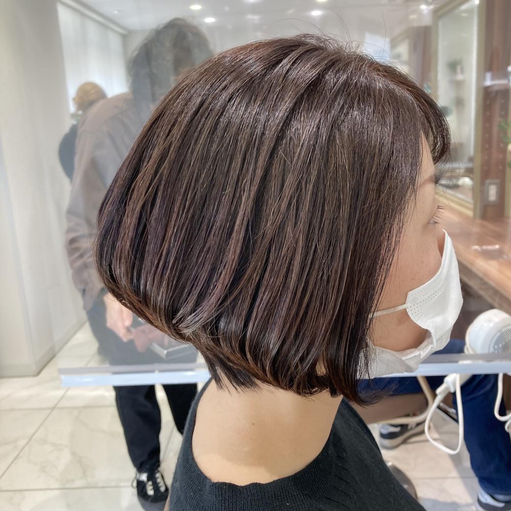 大人女性にオススメ！朝楽ショートボブ