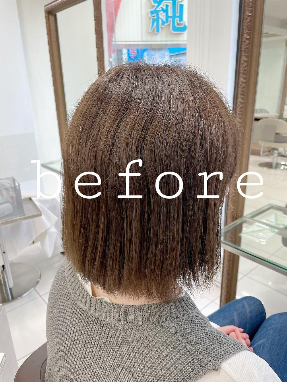 ★ハイトーンヘアにも優しい♡プレミアム縮毛矯正♡｜サブ写真③