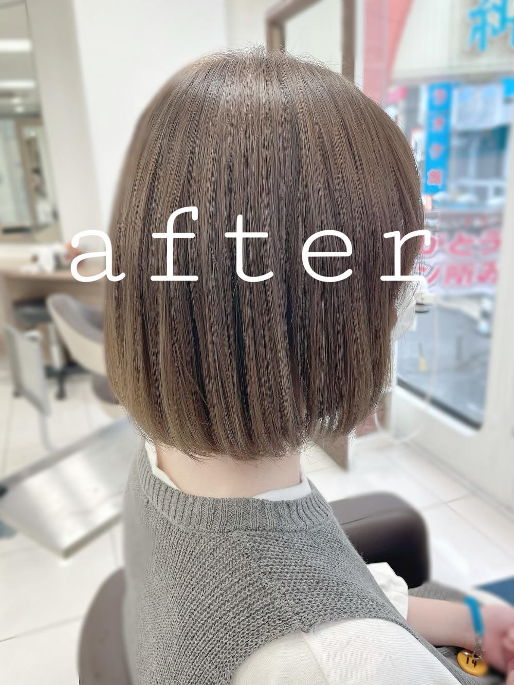 ★ハイトーンヘアにも優しい♡プレミアム縮毛矯正♡｜サブ写真④