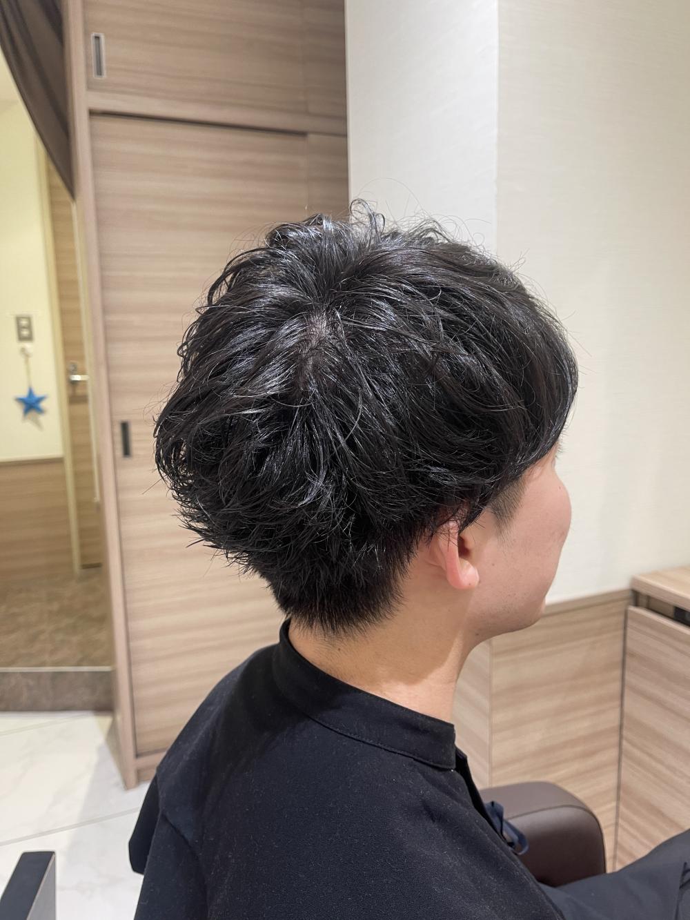 マッシュ×アクセントカラー