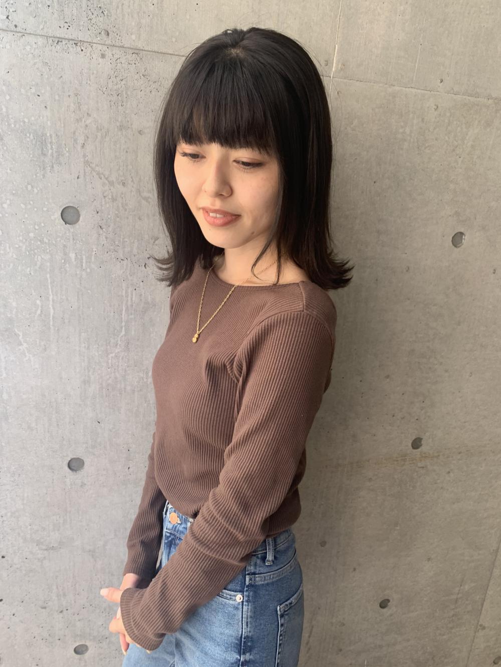 大人の切りっぱなし外ハネボブ