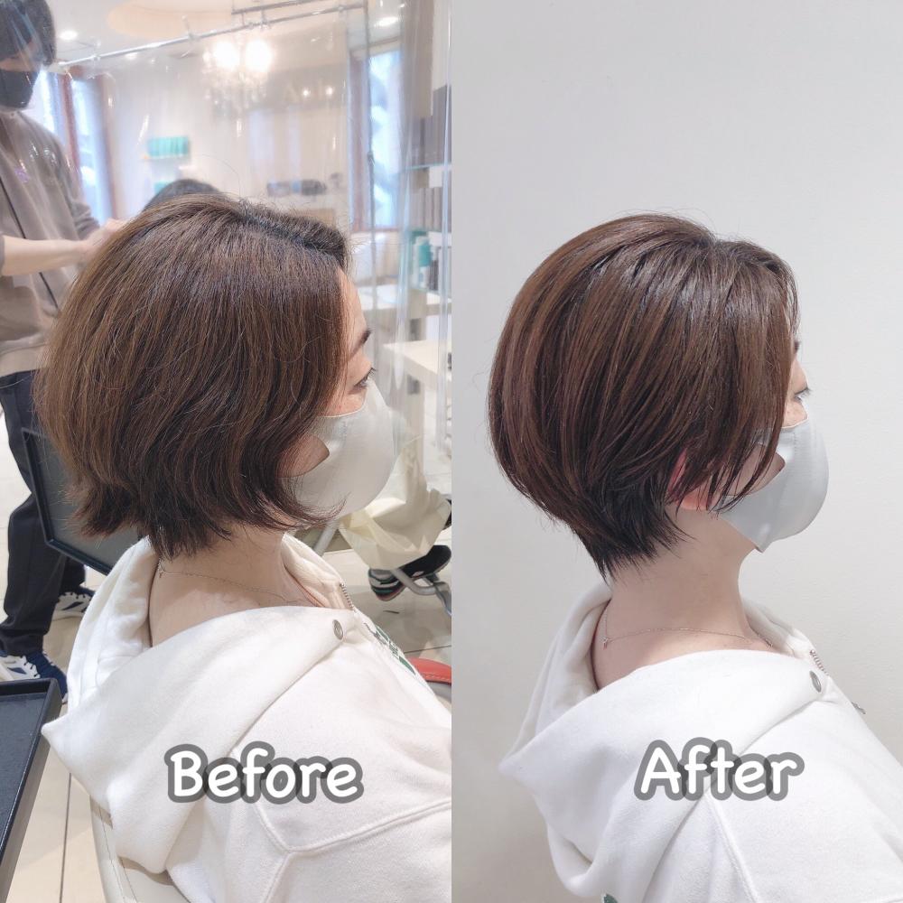 【跳ねても収まる】ハンサムショート｜サブ写真②