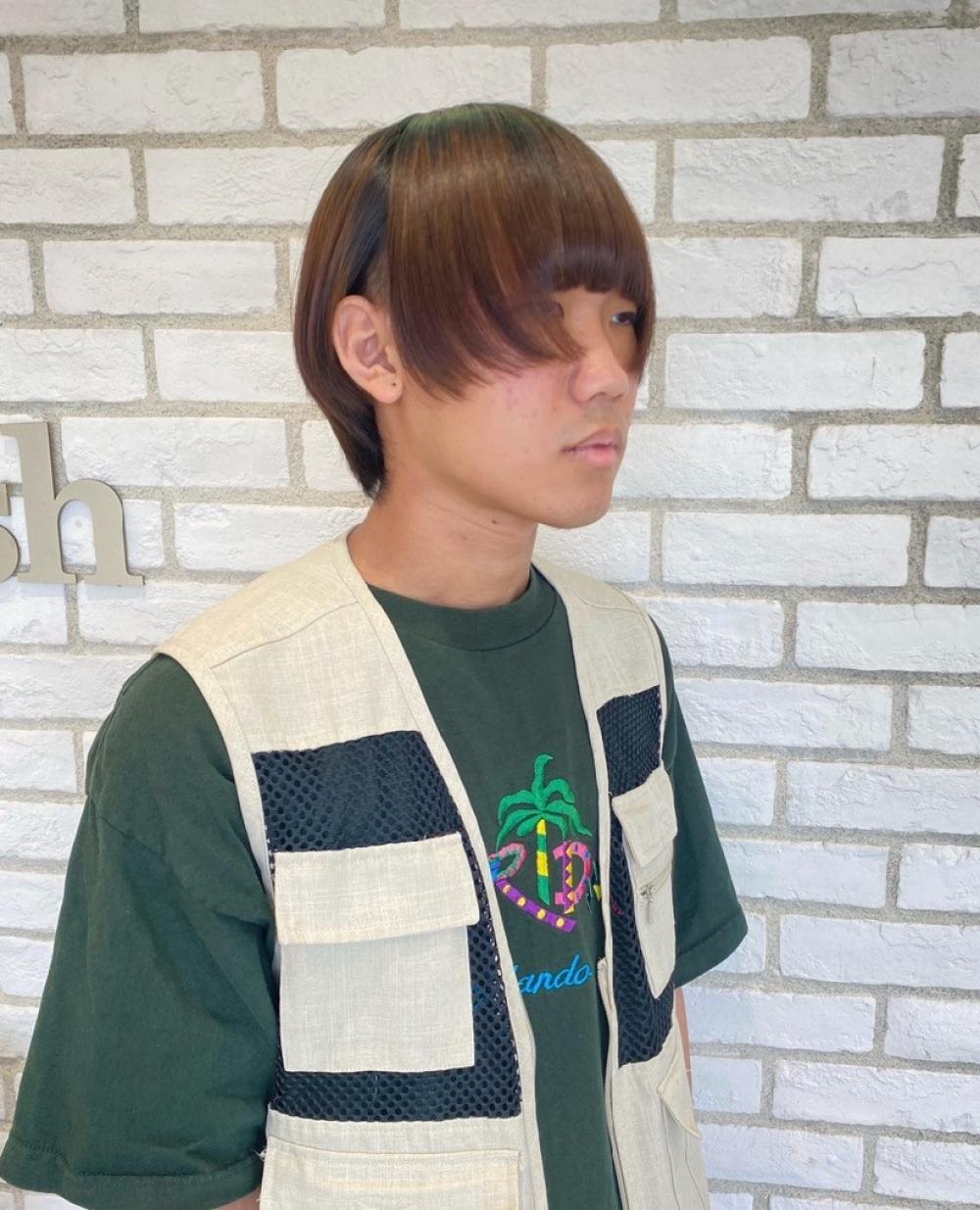 個性的ボブ男子