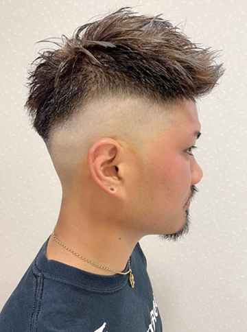 【ゆるめスパイキー】０mm～ミドルフェード｜サブ写真③