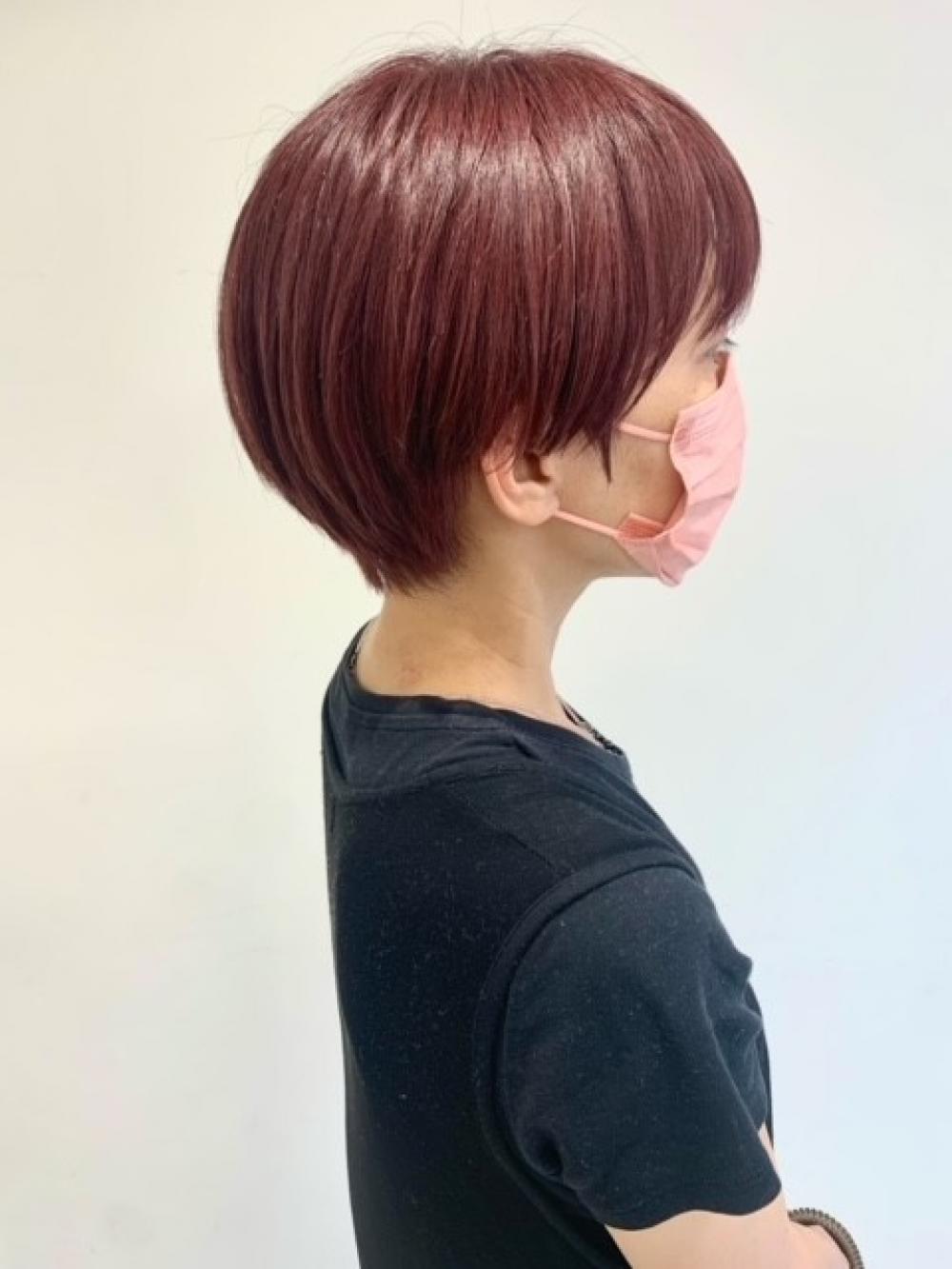 マッシュショート×ブリーチピンク｜サブ写真②