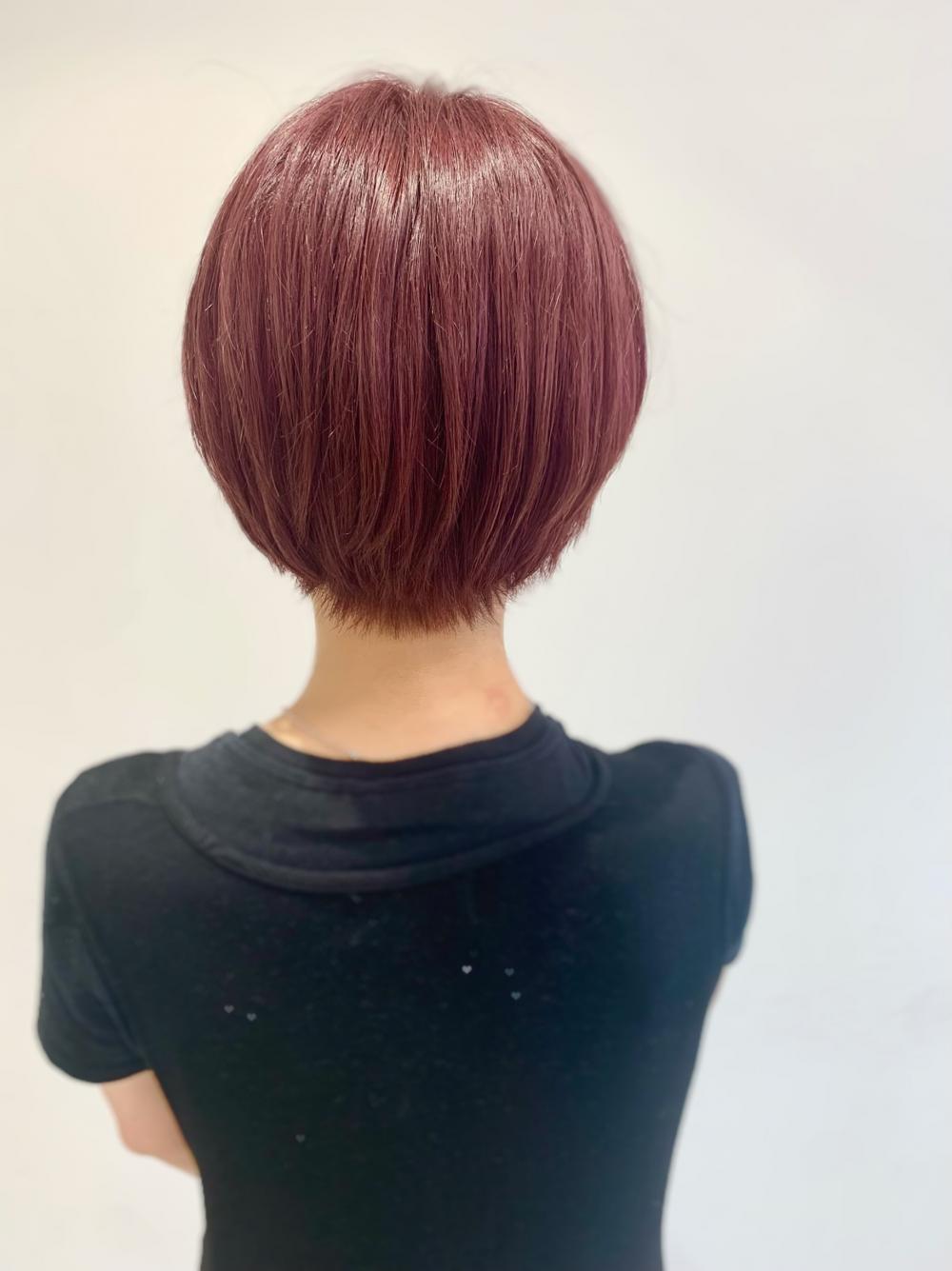 マッシュショート×ブリーチピンク｜サブ写真③