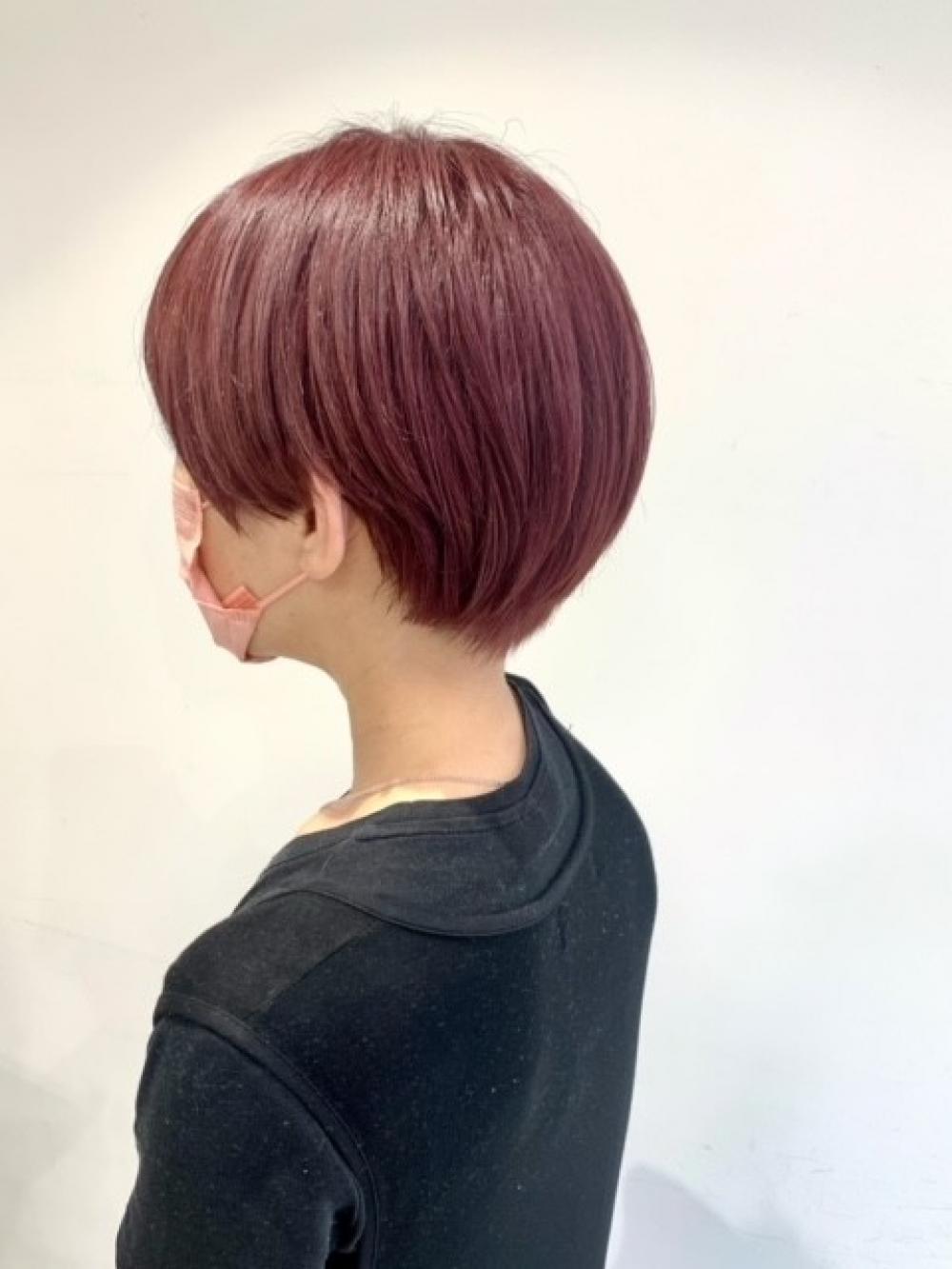 マッシュショート×ブリーチピンク｜サブ写真④