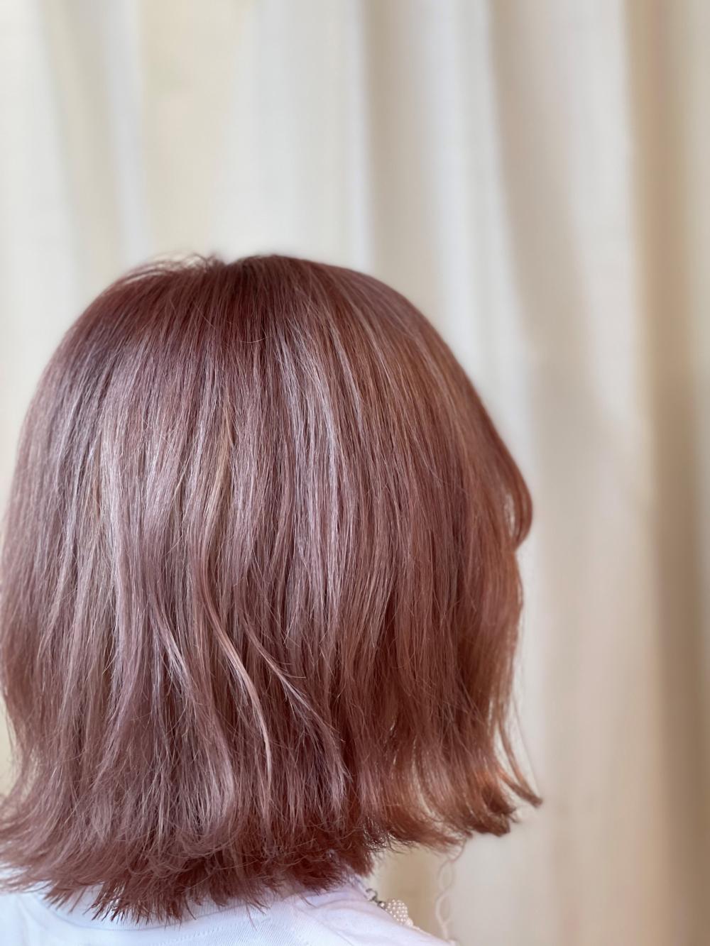ブリーチあり☆ピンクベージュ