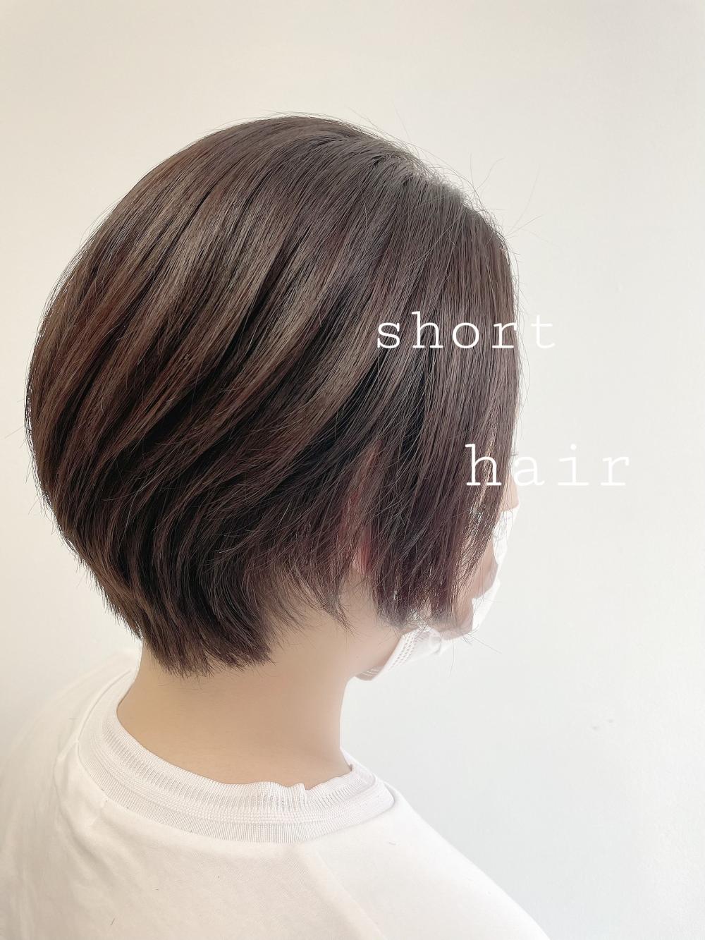 ★自然な縮毛矯正＆手ぐしでセットのショートボブ｜サブ写真③