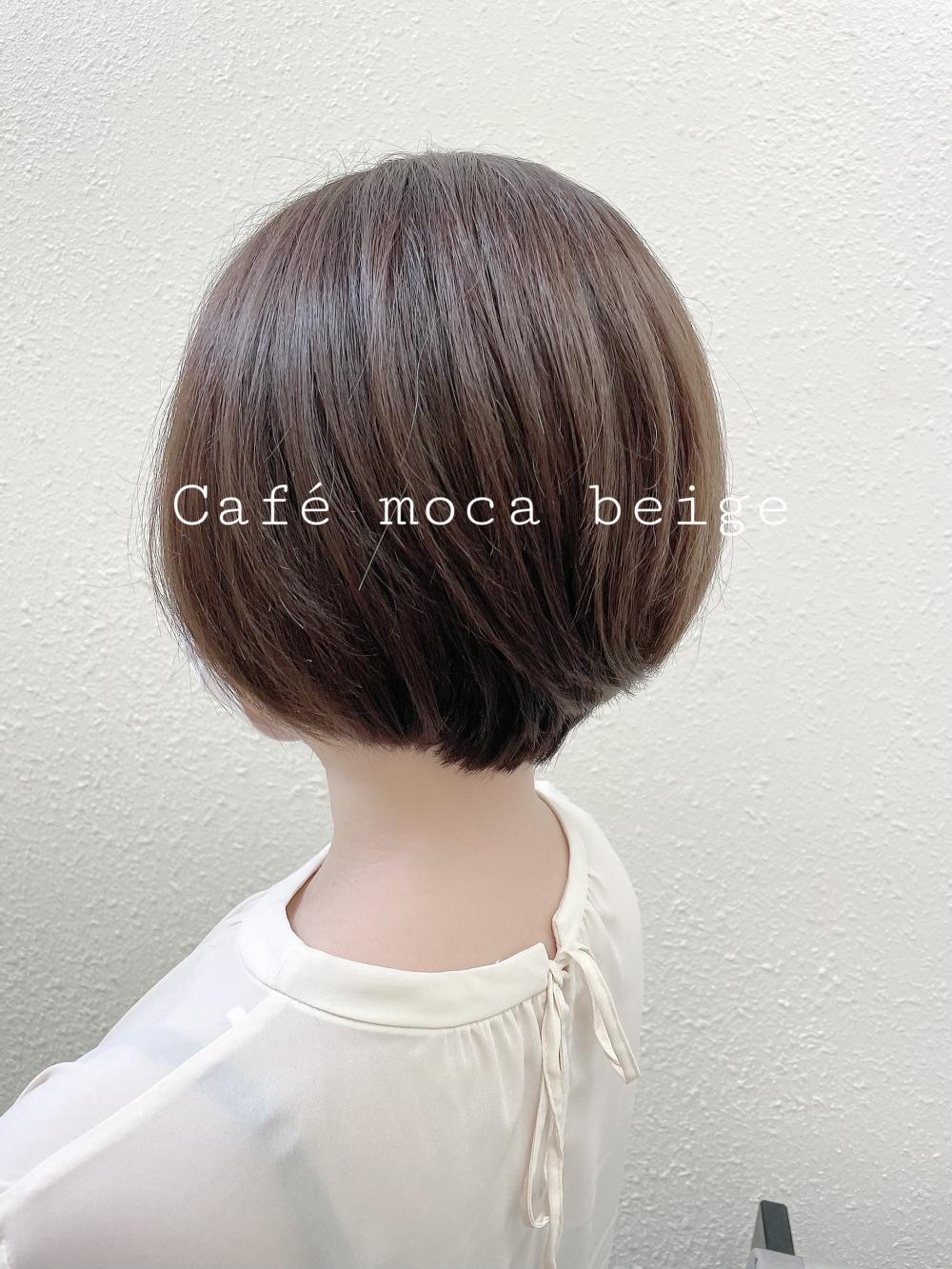 ★カフェモカベージュの大人ショートボブ