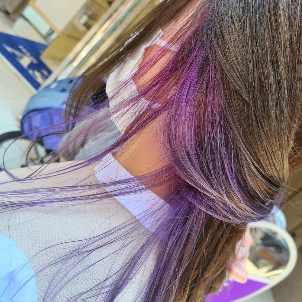 インナーカラー♡パープル｜サブ写真②