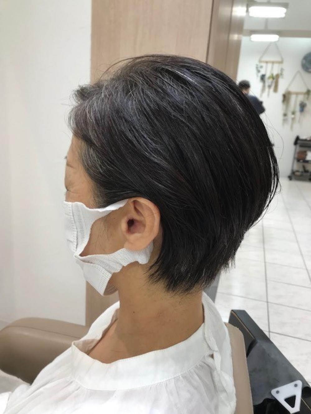 おくれ毛なし*しっかり耳掛けショート☆
