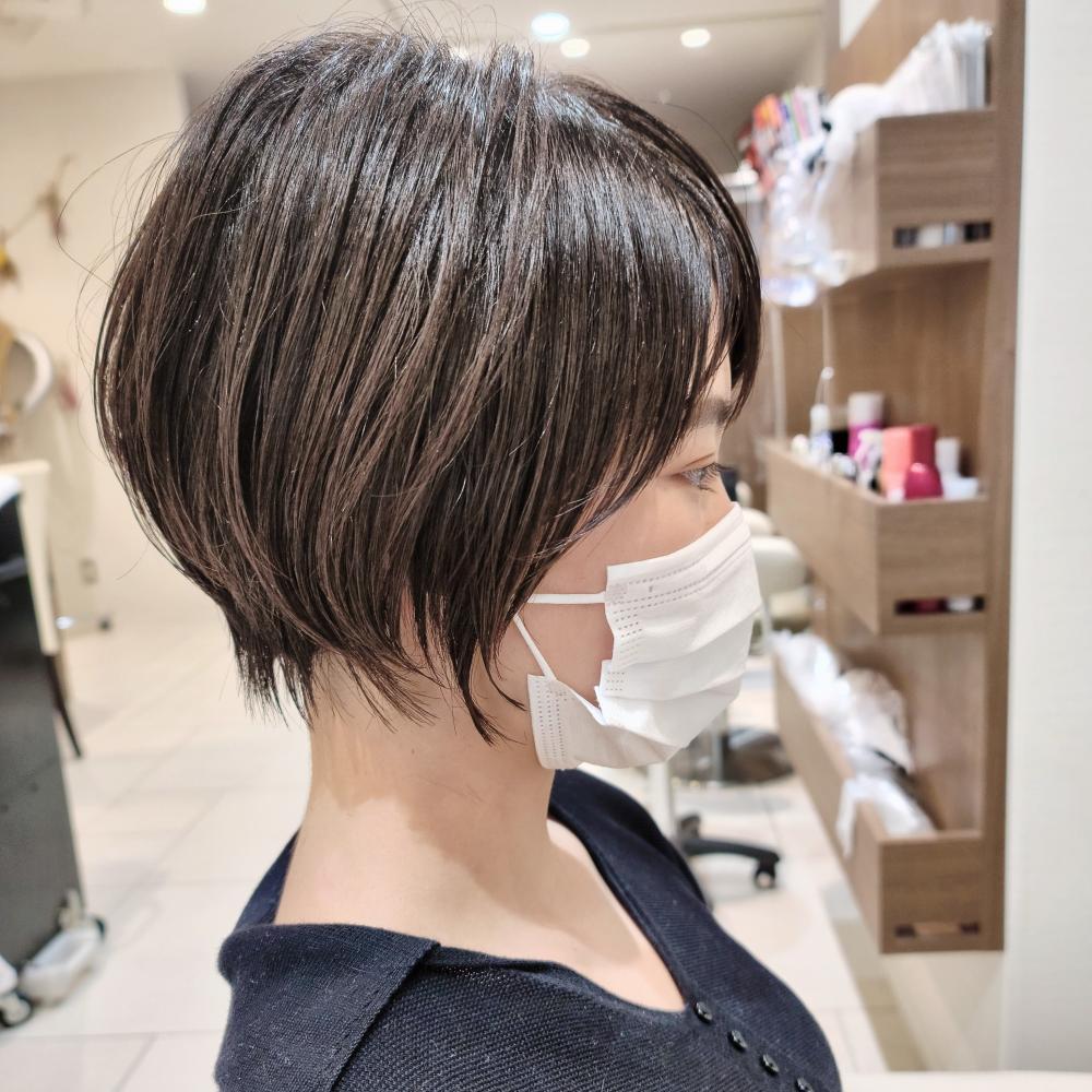 後ろふんわり絶壁解消ショートボブ