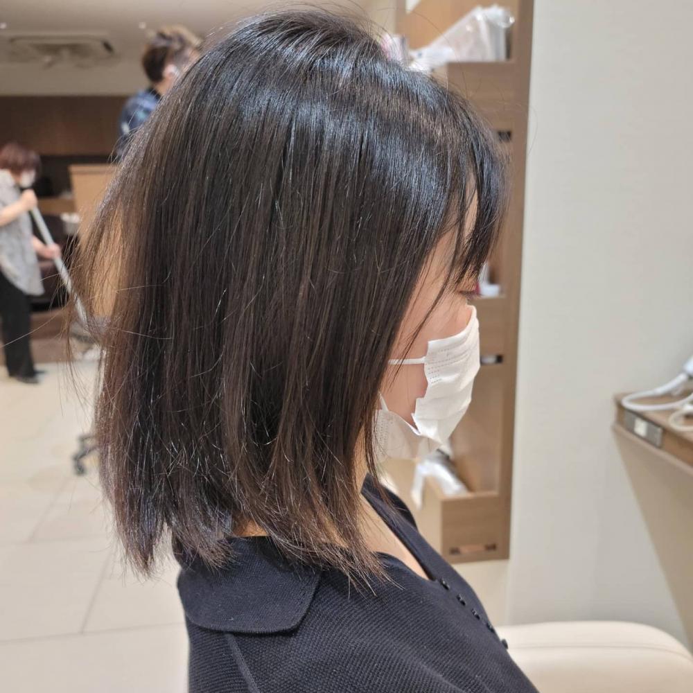 後ろふんわり絶壁解消ショートボブ｜サブ写真②
