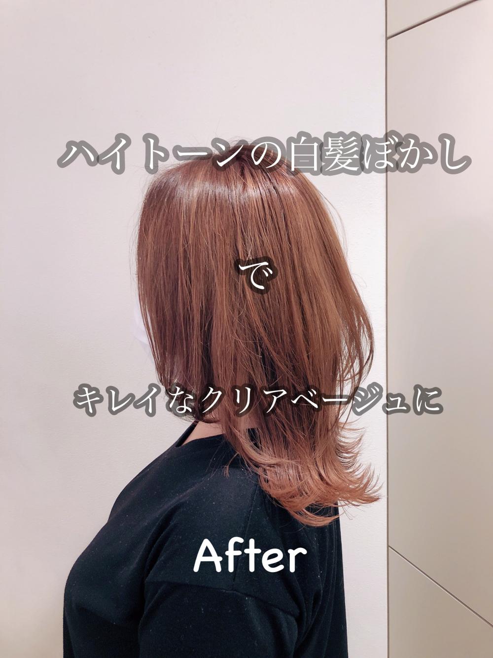 白髪ぼかしクリアベージュ｜サブ写真②