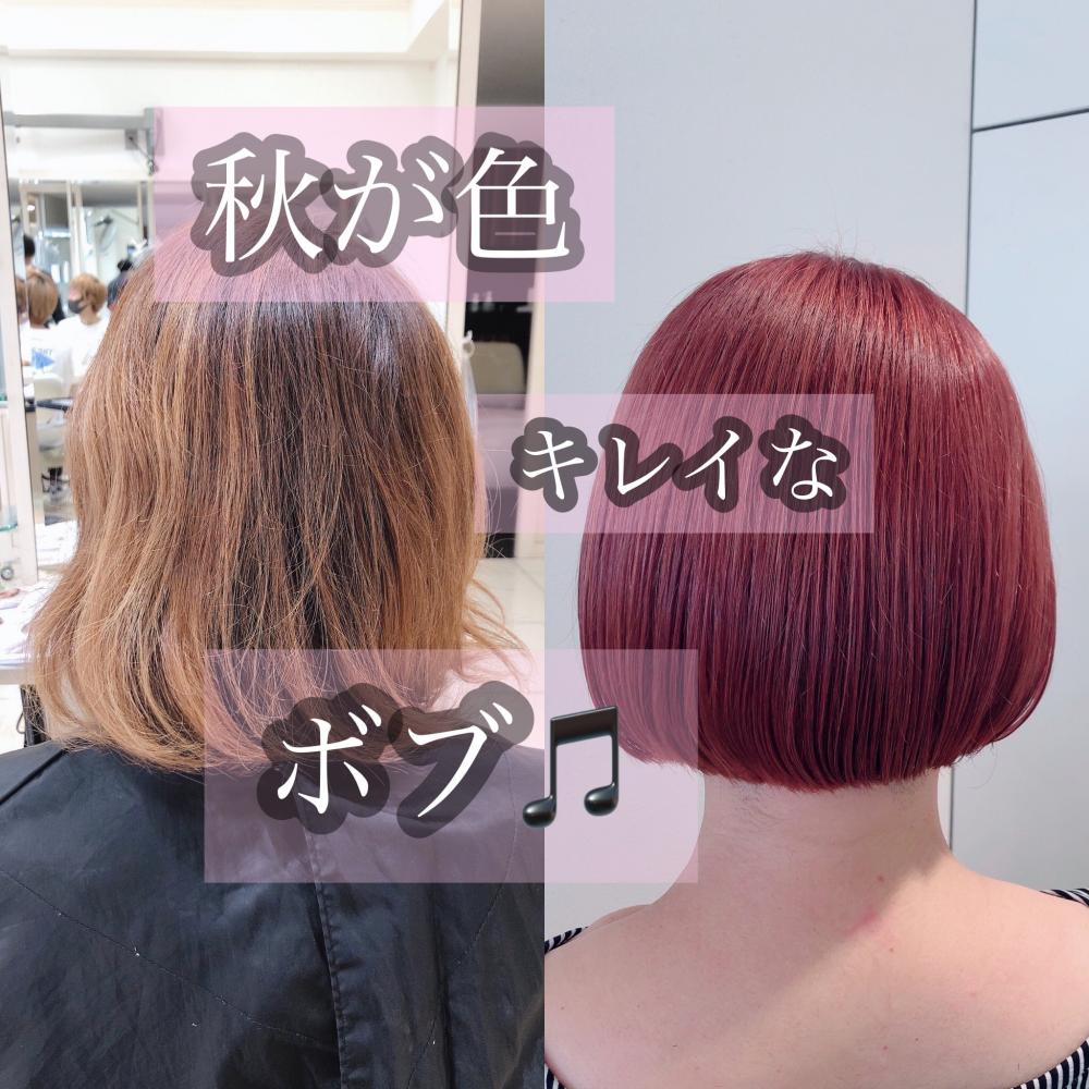 秋を感じるボブ【ハイトーン】