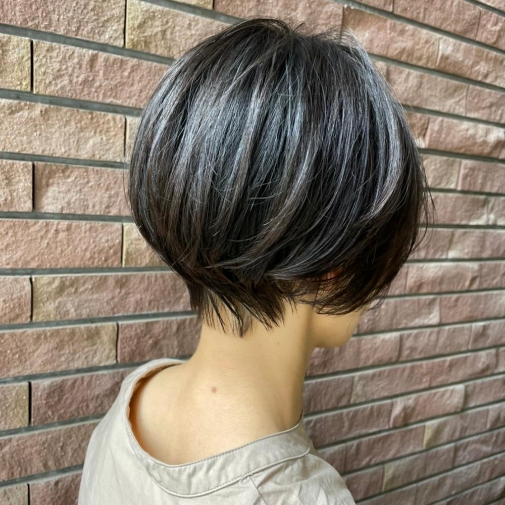 丸みのあるショートボブ